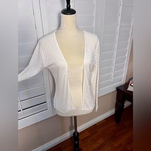 Willi Smith light cardigan M, cream colored/off white